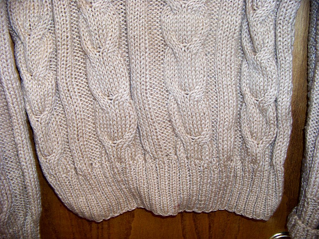 Vintage Hand Knitted Sweater Tan Vintage Hand Knitted Sweater Tan