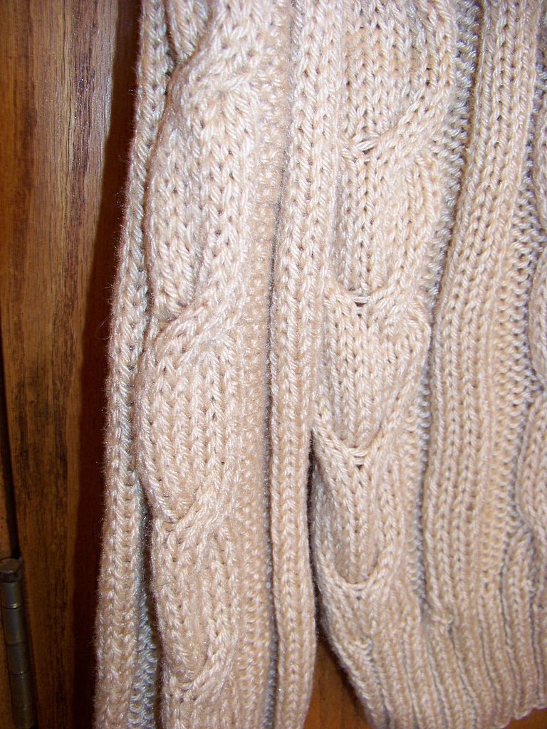 Vintage Hand Knitted Sweater Tan Vintage Hand Knitted Sweater Tan