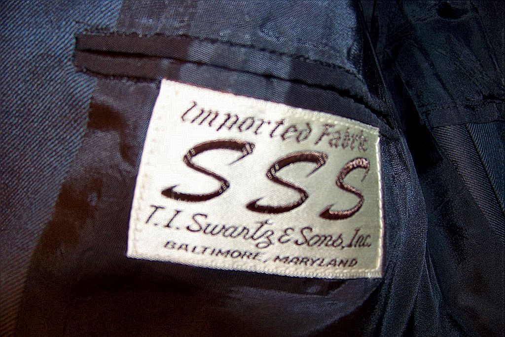 Vintage SSS T.I. Swartz & Sons Suit, Iridescent Green, Maryland Vintage SSS T.I. Swartz & Sons Suit, Iridescent Green, Maryland
