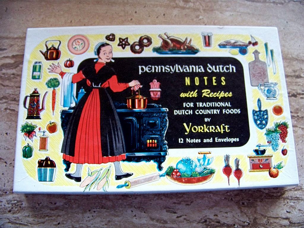 12 Vintage Pennsylvania Dutch Notes With Recipes & Envelopes 12 Vintage Pennsylvania Dutch Notes With Recipes & Envelopes