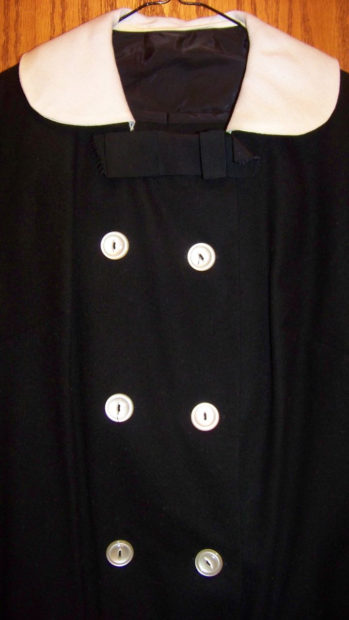 Vintage Coming Attraction Maternity Ware, 2 Piece Wool Suit, Black, S 10 Vintage Coming Attraction Maternity Ware, 2 Piece Wool Suit, Black, S 10
