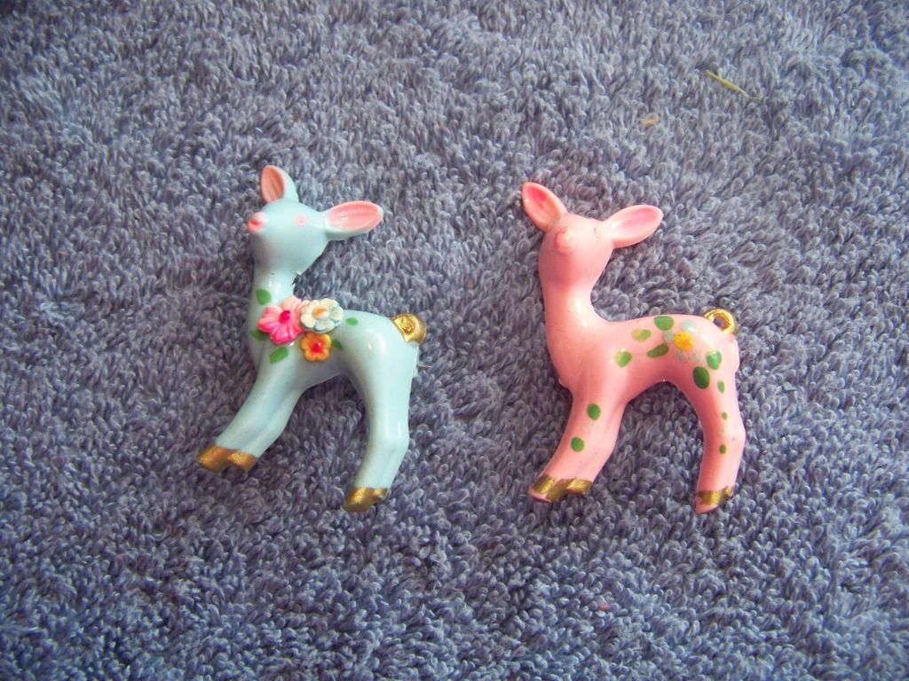 Vintage, Little Girl Deer Brooch Pins Vintage, Little Girl Deer Brooch Pins