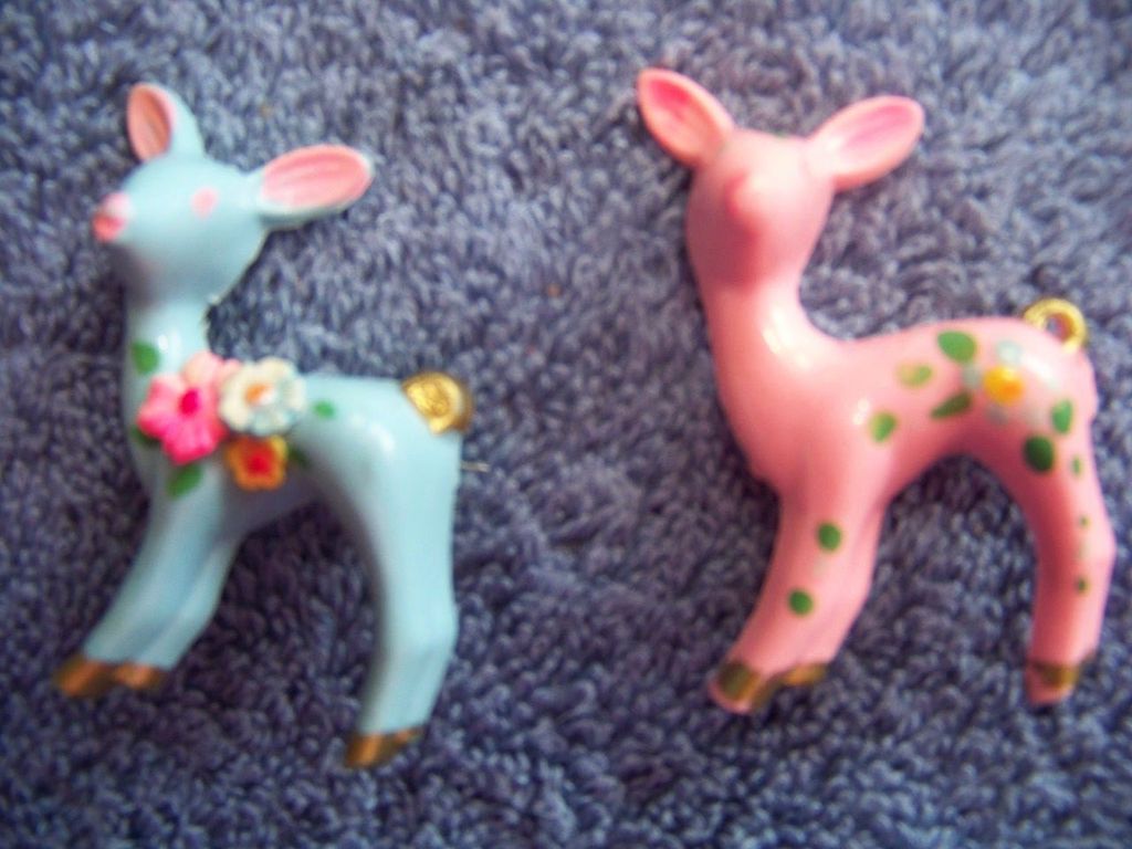 Vintage, Little Girl Deer Brooch Pins Vintage, Little Girl Deer Brooch Pins