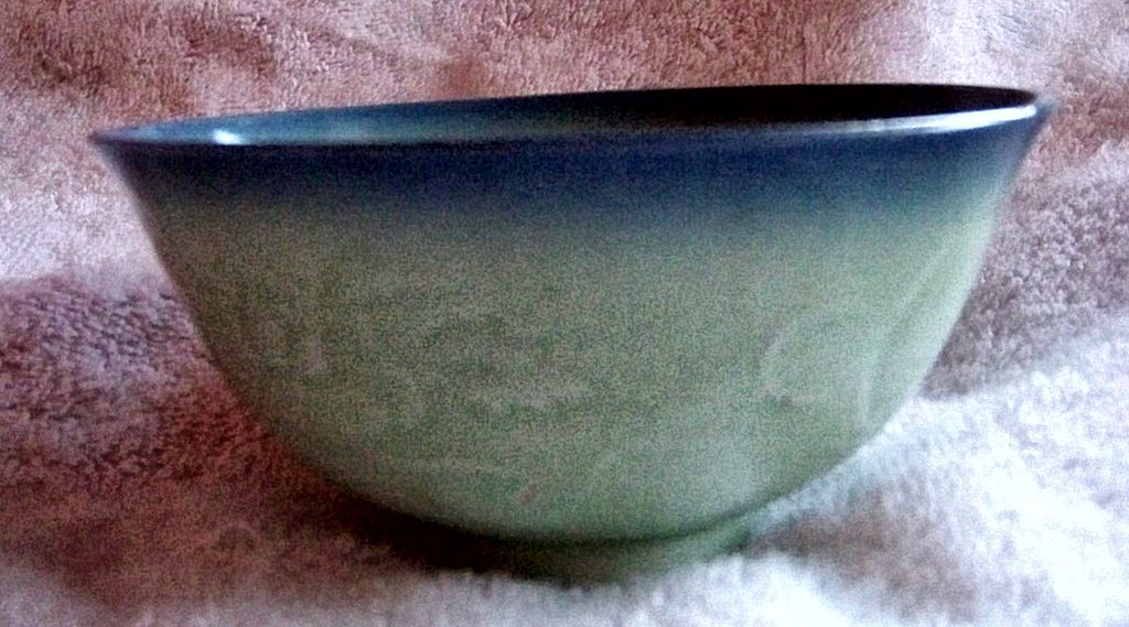 Beautiful Asian, Antique Green & Blue Ceramic Rice Bowl W Foo Dog Or Lion Beautiful Asian, Antique Green & Blue Ceramic Rice Bowl W Foo Dog Or Lion