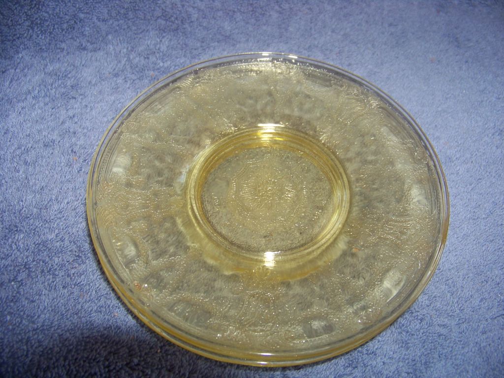 6 Vintage, Anchor Hocking Dancing Ballerina, Amber Saucers 6 Vintage, Anchor Hocking Dancing Ballerina, Amber Saucers
