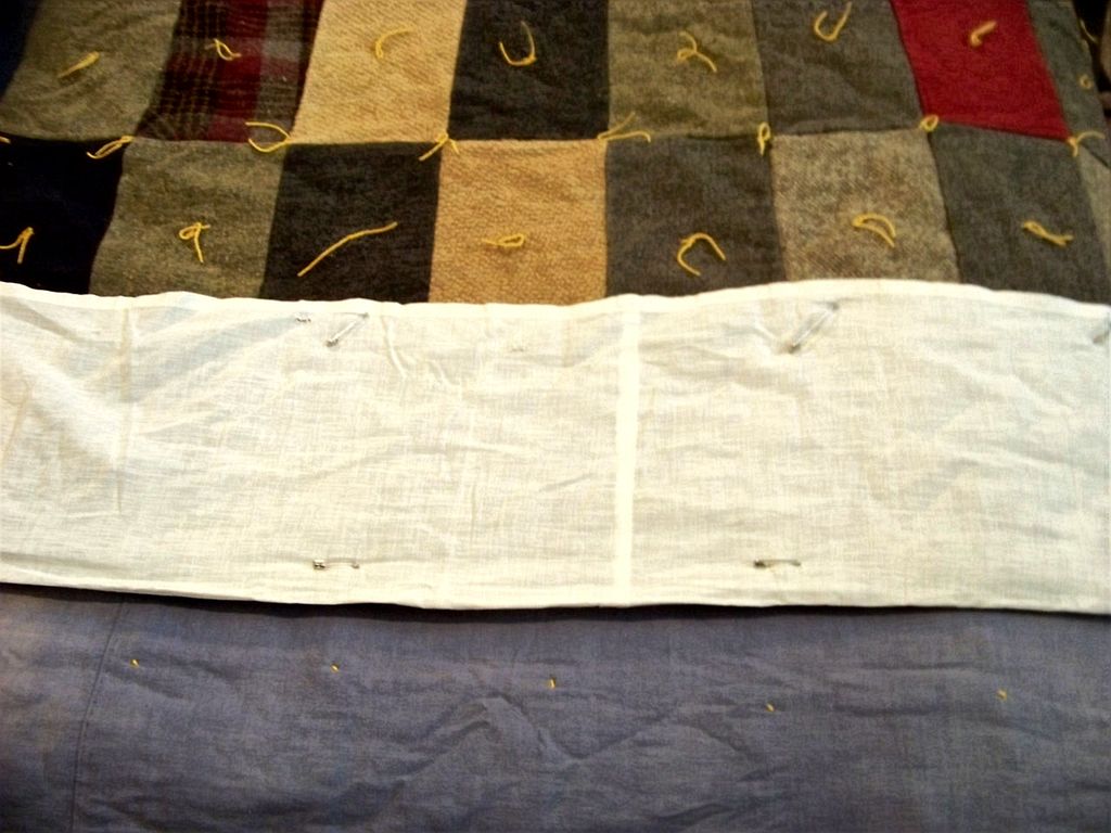 Vintage Homemade Wool Patch Quilt, W liner Vintage Homemade Wool Patch Quilt, W liner