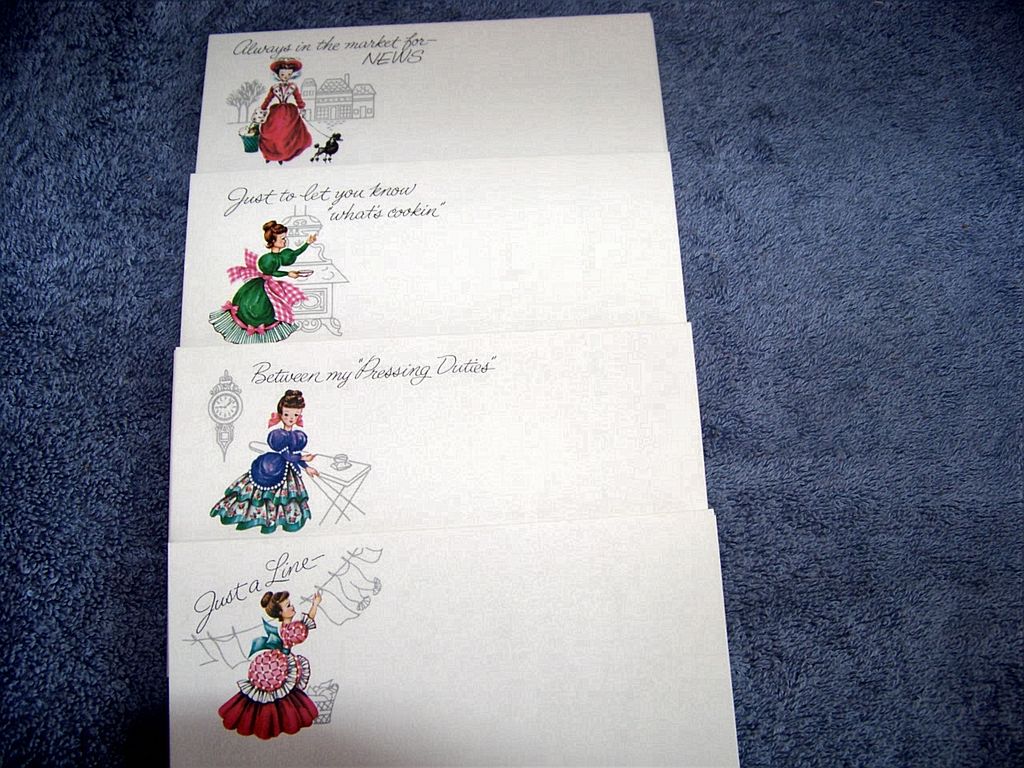 Vintage Current Inc. Post A Note, Women Design Post Cards In Box Vintage Current Inc. Post A Note, Women Design Post Cards In Box