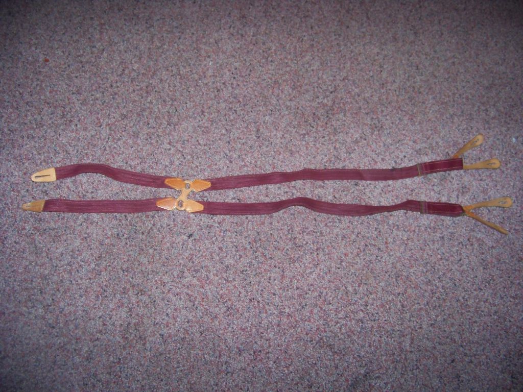 Vintage Raris, Brown Button Men's Suspenders Vintage Raris, Brown Button Men's Suspenders