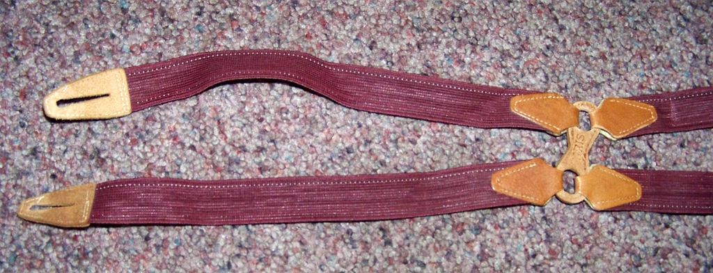 Vintage Raris, Brown Button Men's Suspenders Vintage Raris, Brown Button Men's Suspenders