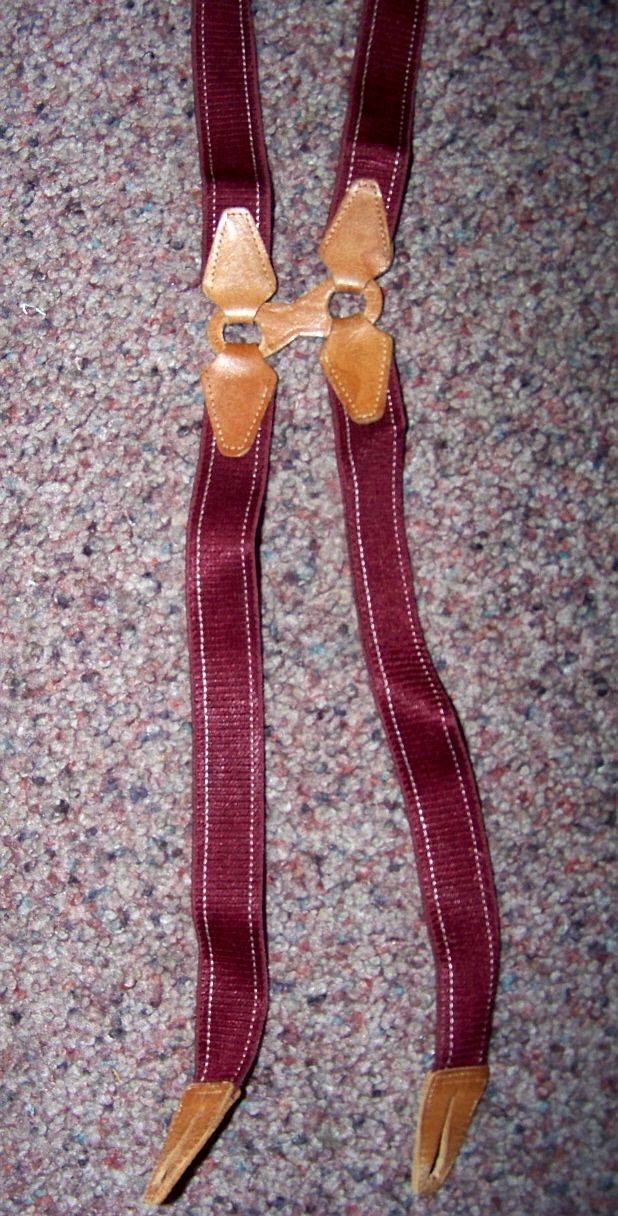 Vintage Raris, Brown Button Men's Suspenders Vintage Raris, Brown Button Men's Suspenders
