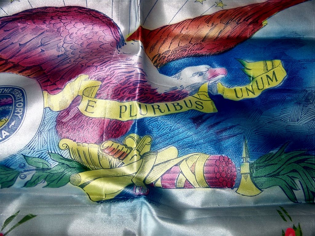 Territory Of Alaska Sweetheart Silk Pillow Cover W Fringe & Eagle Territory Of Alaska Sweetheart Silk Pillow Cover W Fringe & Eagle
