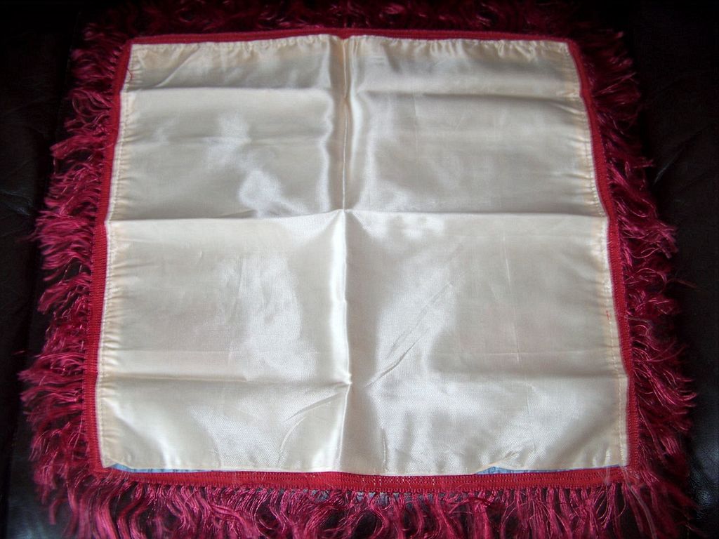 Territory Of Alaska Sweetheart Silk Pillow Cover W Fringe & Eagle Territory Of Alaska Sweetheart Silk Pillow Cover W Fringe & Eagle