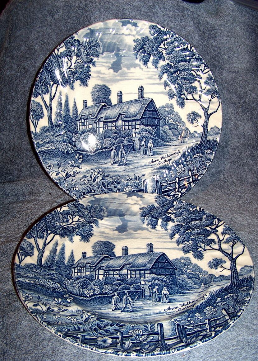 2 Shakespeares Country, Anne Hathaway's Cottage Essex Plates 2 Shakespeares Country, Anne Hathaway's Cottage Essex Plates