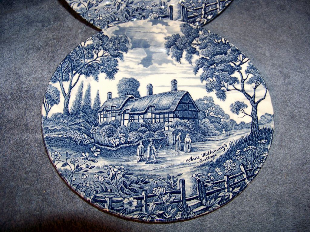 2 Shakespeares Country, Anne Hathaway's Cottage Essex Plates 2 Shakespeares Country, Anne Hathaway's Cottage Essex Plates
