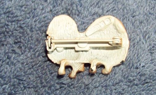 Errys, Shih Tzu Dog Brooch Pin, Green Eyes Errys, Shih Tzu Dog Brooch Pin, Green Eyes