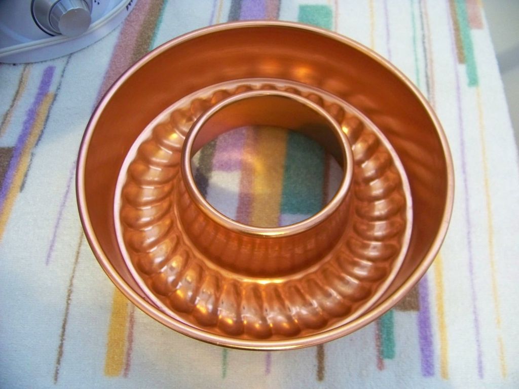 Mirro Copper Aluminum Jello Mold / Brunt Cake Pan Mirro Copper Aluminum Jello Mold / Brunt Cake Pan