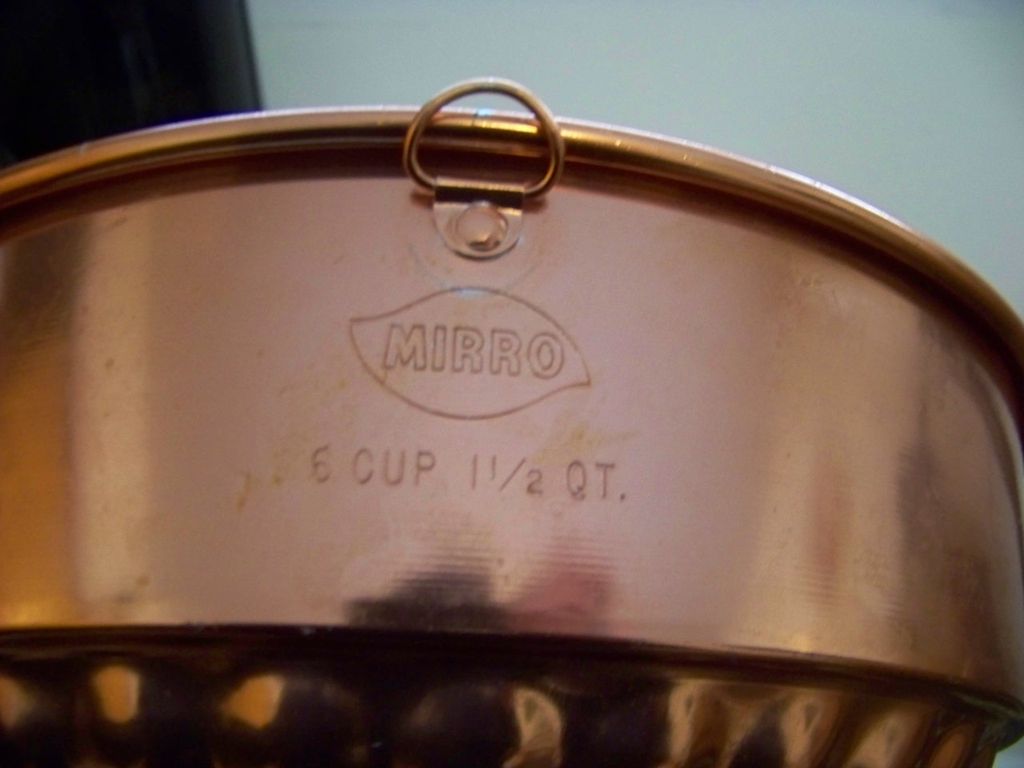 Mirro Copper Aluminum Jello Mold / Brunt Cake Pan Mirro Copper Aluminum Jello Mold / Brunt Cake Pan