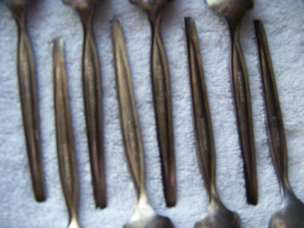 8 Wm Rogers Mfg Co Grapefruit Spoons Silver Plate 8 Wm Rogers Mfg Co Grapefruit Spoons Silver Plate