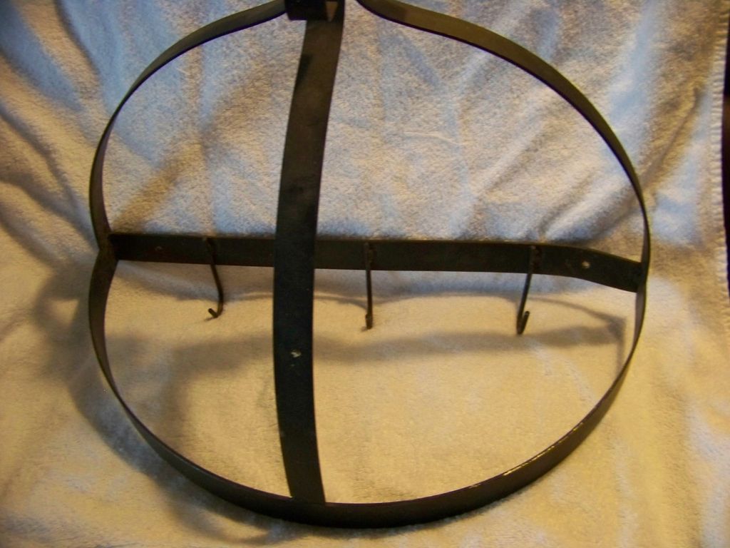 Black Wrought Iron Pot Hanger Black Wrought Iron Pot Hanger