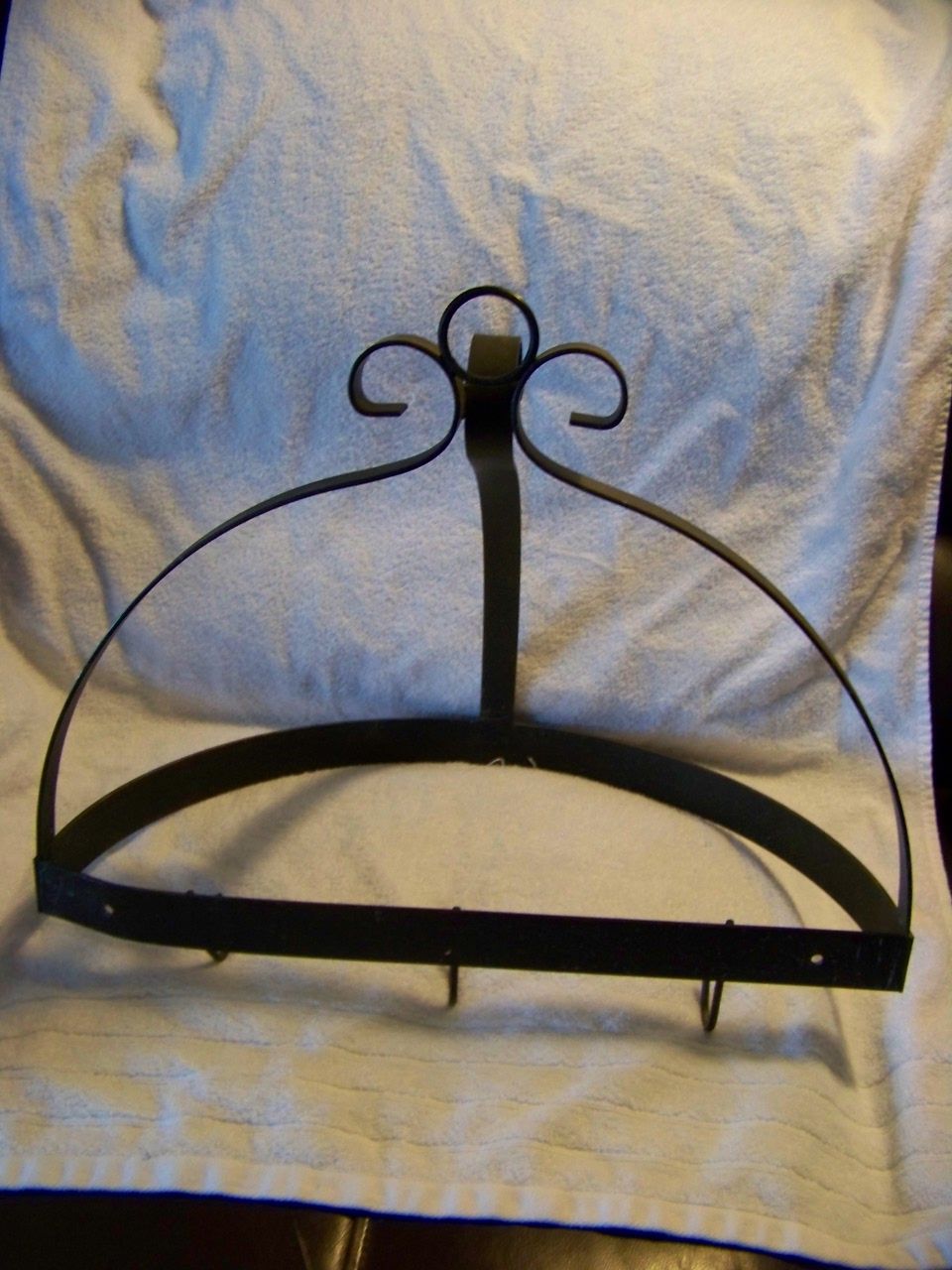 Black Wrought Iron Pot Hanger Black Wrought Iron Pot Hanger