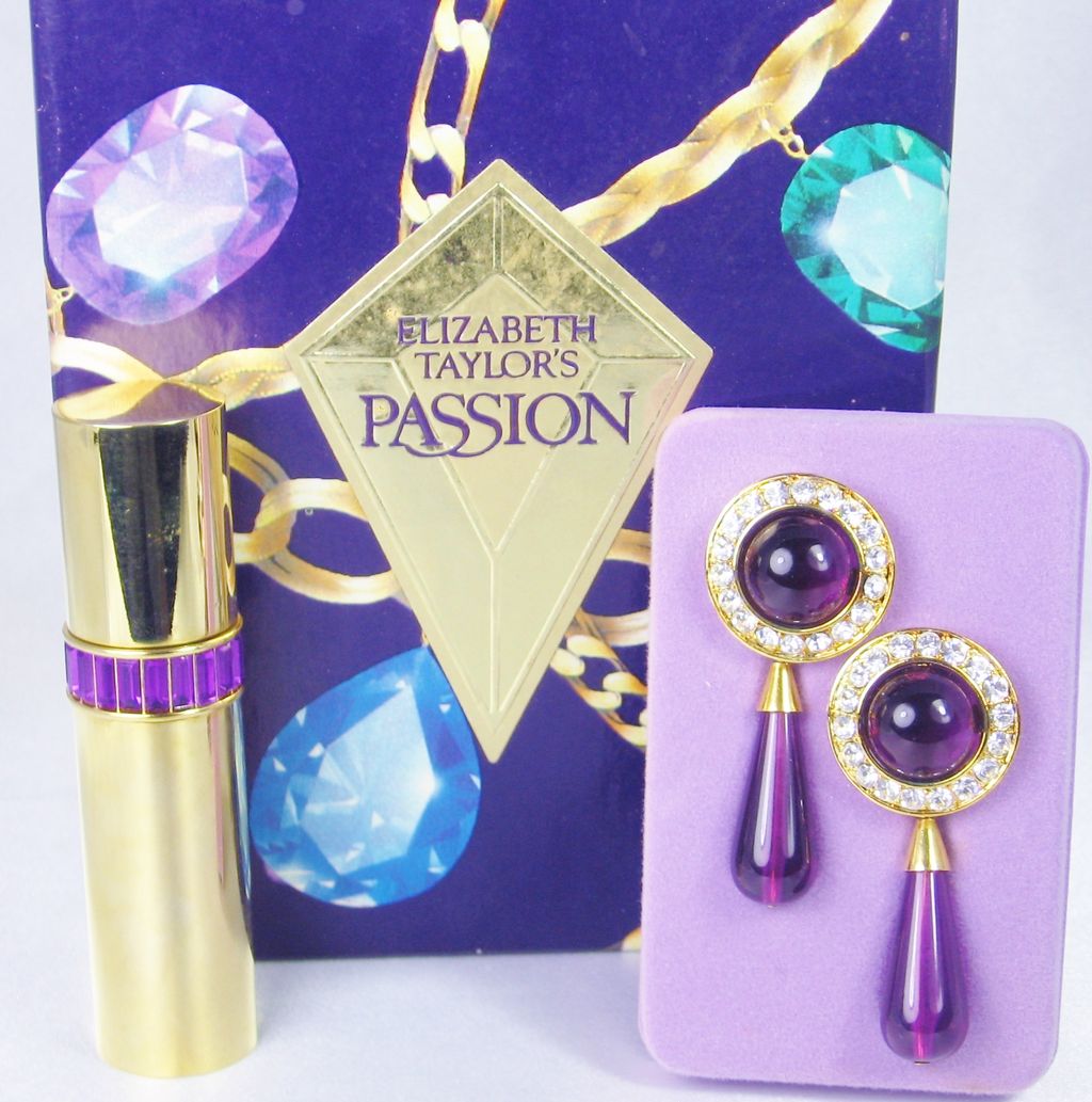 Elizabeth Taylor Passion Series with Perfume and Earrings Elizabeth Taylor Passion Series with Perfume and Earrings