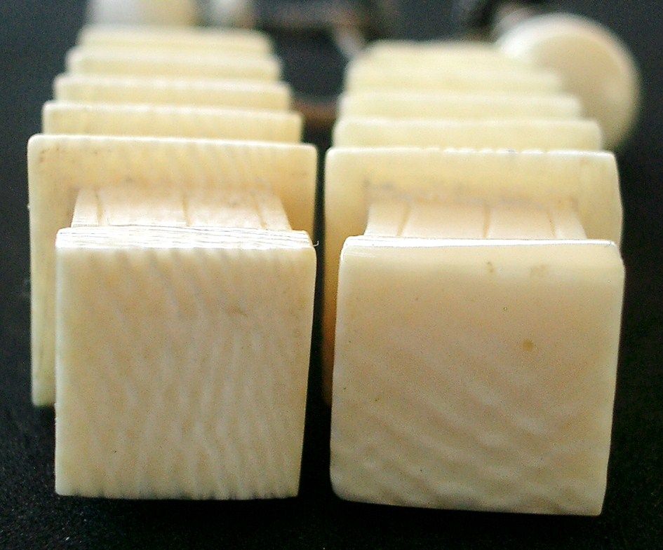 Beautiful Pair of Hand Carved Ivory Pagoda Earrings Beautiful Pair of Hand Carved Ivory Pagoda Earrings