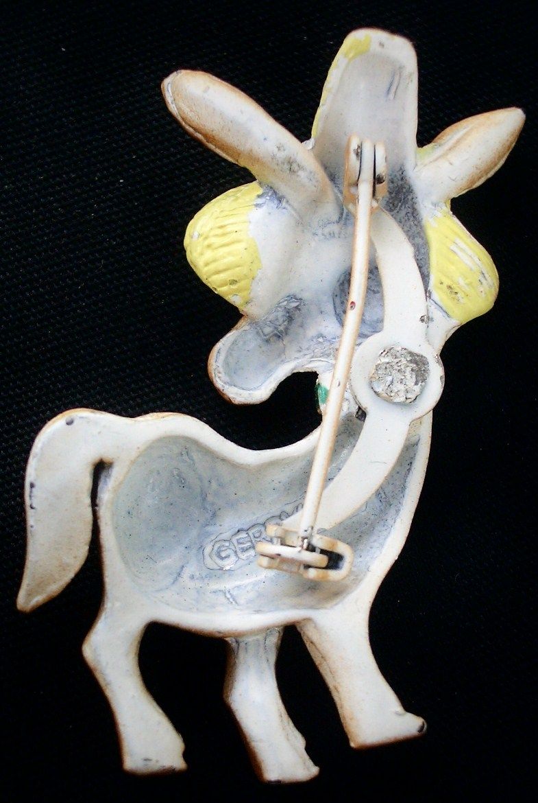 Vintage Gerrys Donkey Pin with Sombrero Vintage Gerrys Donkey Pin with Sombrero