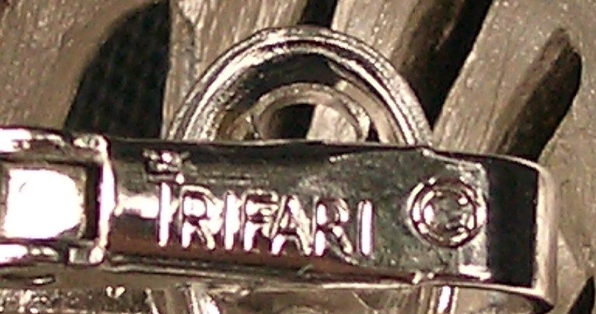 Silver Tone Trifari Crown Earrings Clip style Silver Tone Trifari Crown Earrings Clip style