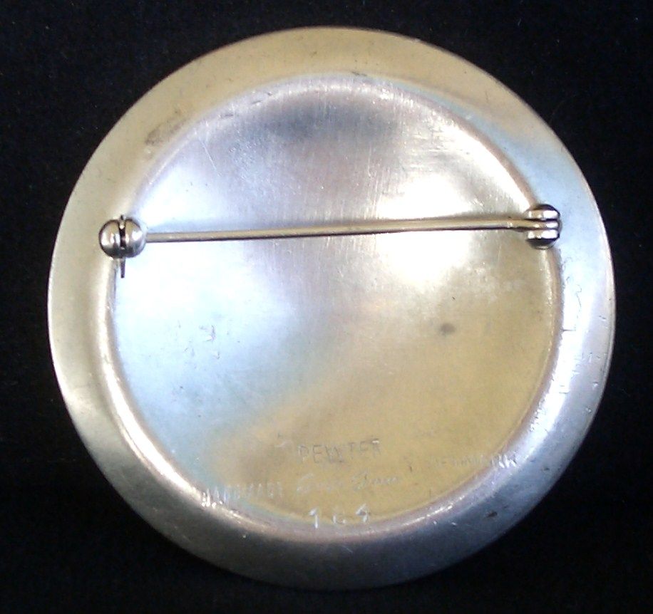 Jorgen Jensen Handmade Pewter pin Denmark Jorgen Jensen Handmade Pewter pin Denmark