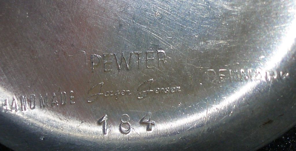 Jorgen Jensen Handmade Pewter pin Denmark Jorgen Jensen Handmade Pewter pin Denmark