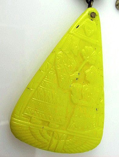 Closeout Price-Czechoslovakia Egyptian Revival Pharaoh Drippy Glass Necklace Set Closeout Price-Czechoslovakia Egyptian Revival Pharaoh Drippy Glass Necklace Set