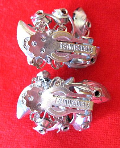 Beau Jewels Beaujewels Sapphire Rhinestone Earrings Beau Jewels Beaujewels Sapphire Rhinestone Earrings