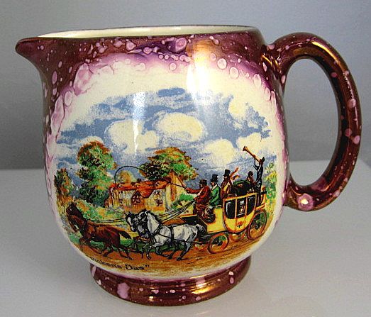 Gray's Pottery Dicken's Das Creamer with Dual Marks Gray's Pottery Dicken's Das Creamer with Dual Marks