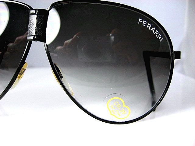 Ferarri Folding Aviator Sunglasses with Leather Zipper Case Ferarri Folding Aviator Sunglasses with Leather Zipper Case