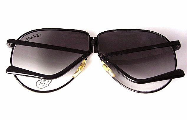 Ferarri Folding Aviator Sunglasses with Leather Zipper Case Ferarri Folding Aviator Sunglasses with Leather Zipper Case