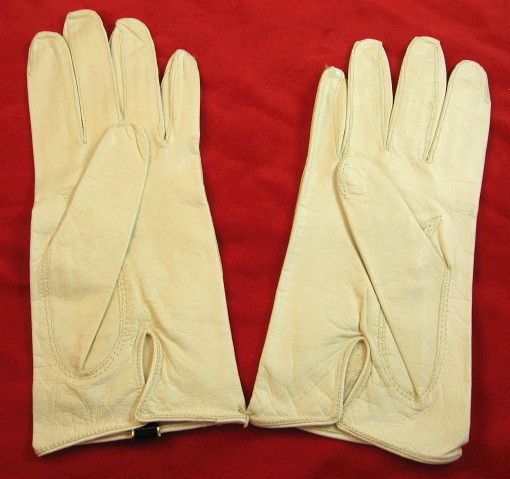 White Ladies Perrella Leather Kid Gloves White Ladies Perrella Leather Kid Gloves