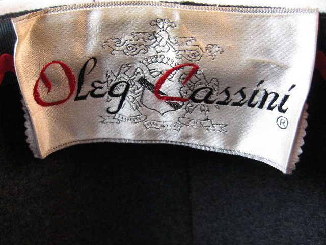 1960's Olge Cassini Mod Felt and Leather Hat 1960's Olge Cassini Mod Felt and Leather Hat