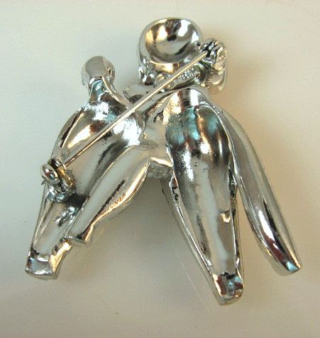 Adorable Pell Rhinestone Encrusted Poodle Figural Pin Adorable Pell Rhinestone Encrusted Poodle Figural Pin