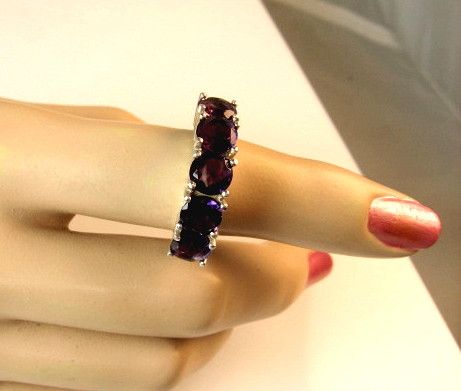3.50ctw Amethyst Classic Style Sterling Silver Ring 3.50ctw Amethyst Classic Style Sterling Silver Ring