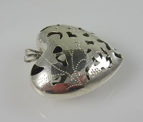 Sterling Silver Puffy Heart Pendant Sterling Silver Puffy Heart Pendant