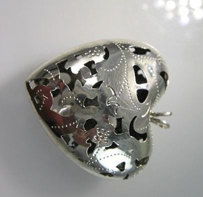 Sterling Silver Puffy Heart Pendant Sterling Silver Puffy Heart Pendant