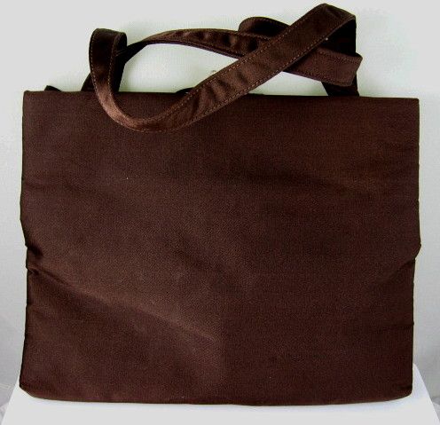 Vintage Brown Silk Handbag with Rhinestones by Josef Vintage Brown Silk Handbag with Rhinestones by Josef