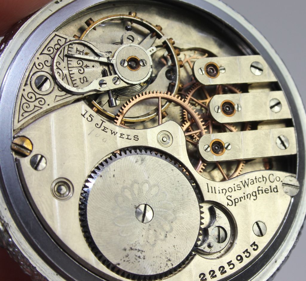 Rare Illinois 165 Open Face, 3 Finger Lever Pocket Watch Rare Illinois 165 Open Face, 3 Finger Lever Pocket Watch