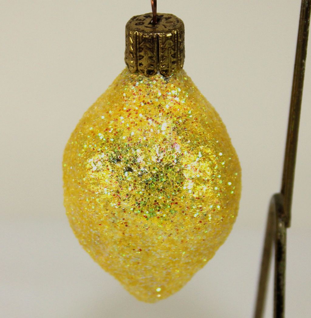 Set of 8 Sparkle Glass German Christmas Ornaments Set of 8 Sparkle Glass German Christmas Ornaments