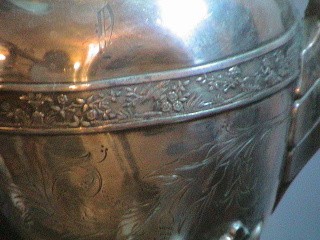 Very Lovely Antique Coffee or Teapot and Creamer 1880's- Silverplate Very Lovely Antique Coffee or Teapot and Creamer 1880's- Silverplate