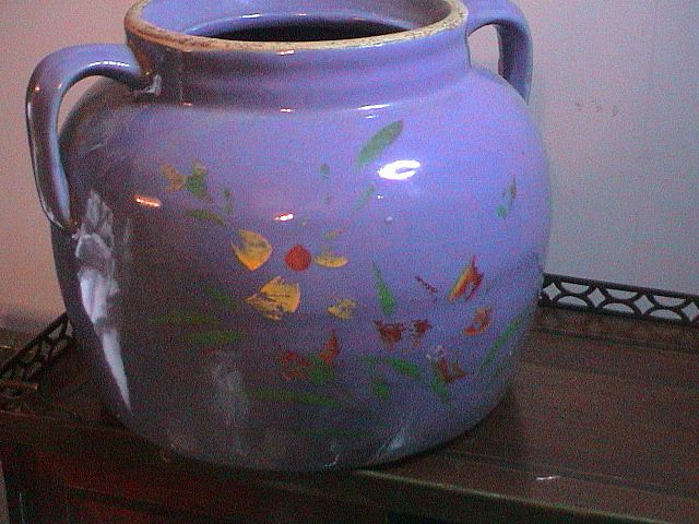 Vintage Blue Bean Pot Vintage Blue Bean Pot