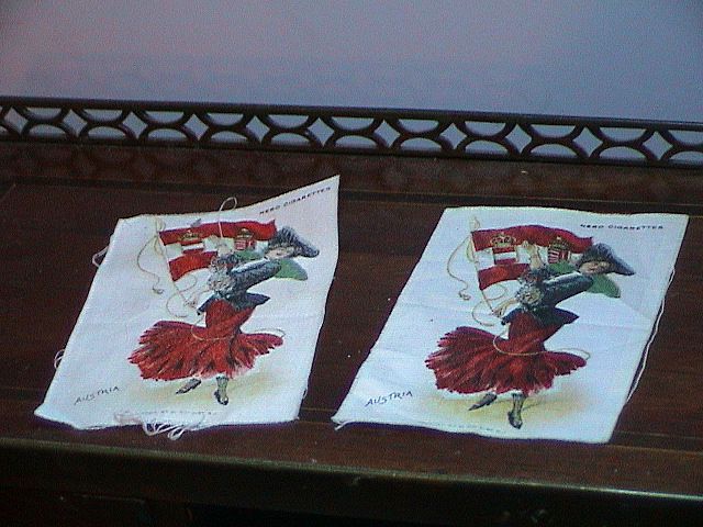 Pair of Cigarette Silk Pieces Pair of Cigarette Silk Pieces