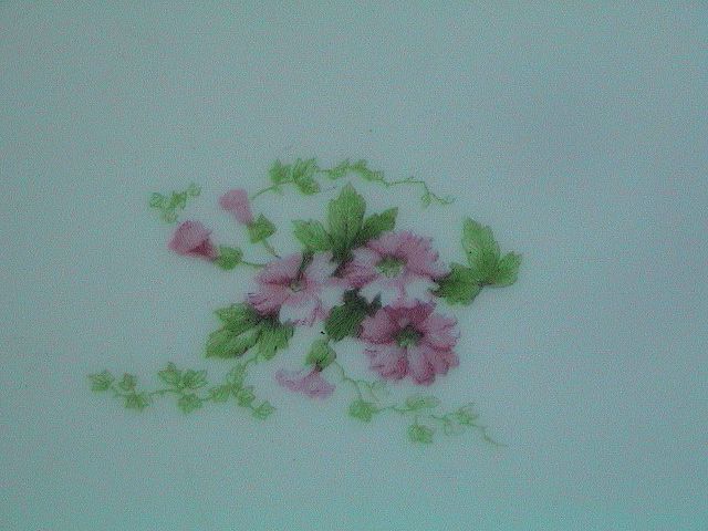 Vintage Limoges Bowl with Pink and Lavender Flowers Vintage Limoges Bowl with Pink and Lavender Flowers