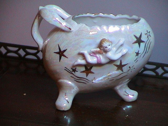 Small Vintage Cherub Vase Small Vintage Cherub Vase