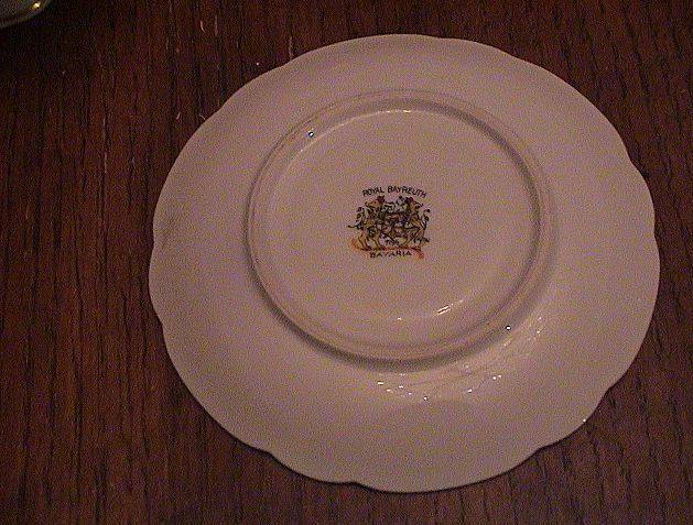 Royal Bayreuth Cup and Saucer - Bavaria 1794 Royal Bayreuth Cup and Saucer - Bavaria 1794
